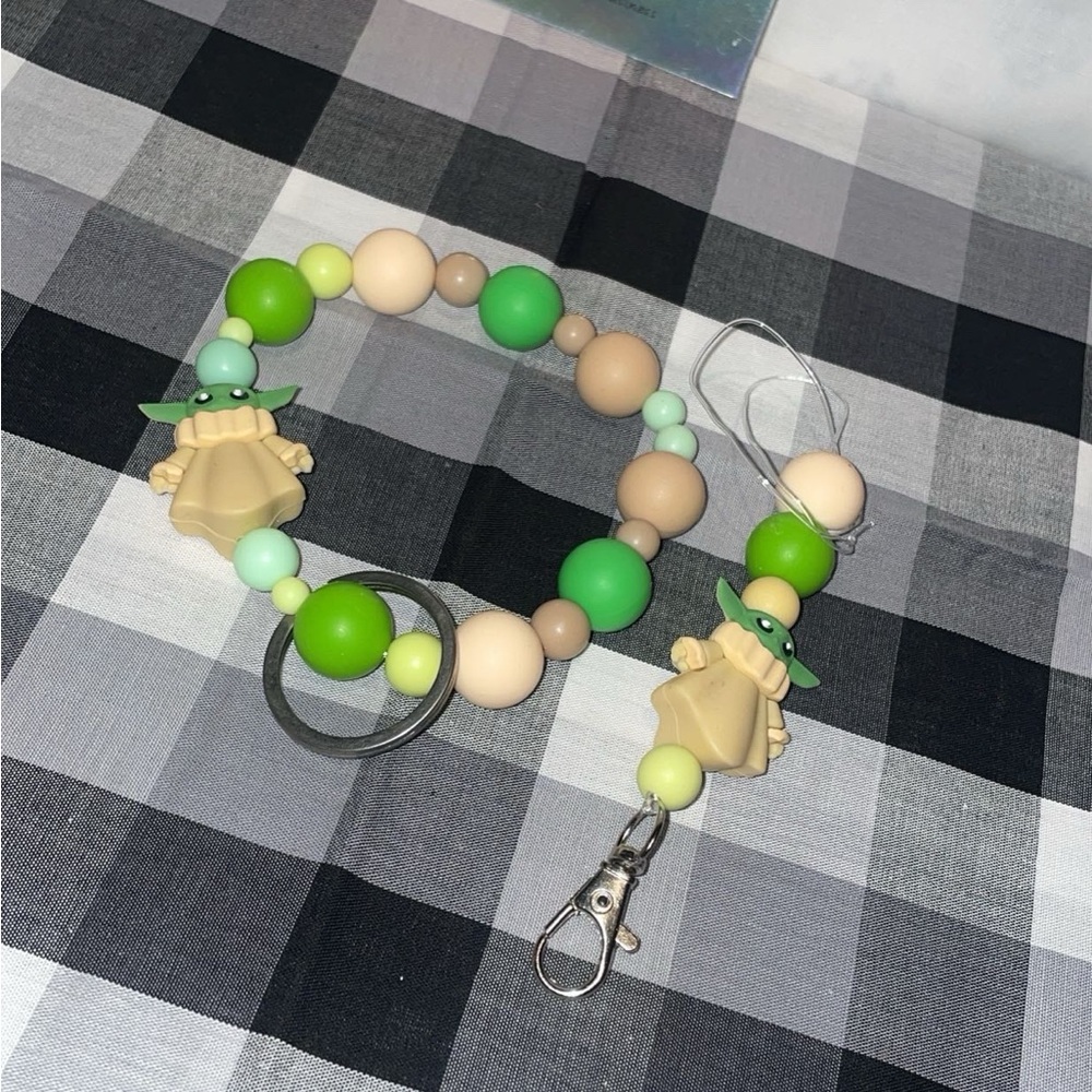 Baby Yotta keychain wristlet & Freshie hanger